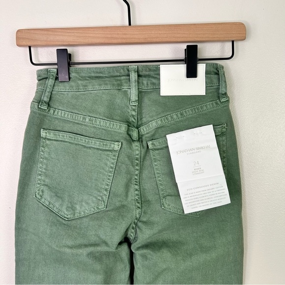 Jonathan Simkhai River High Rise Straight Jeans - Picture 9 of 16